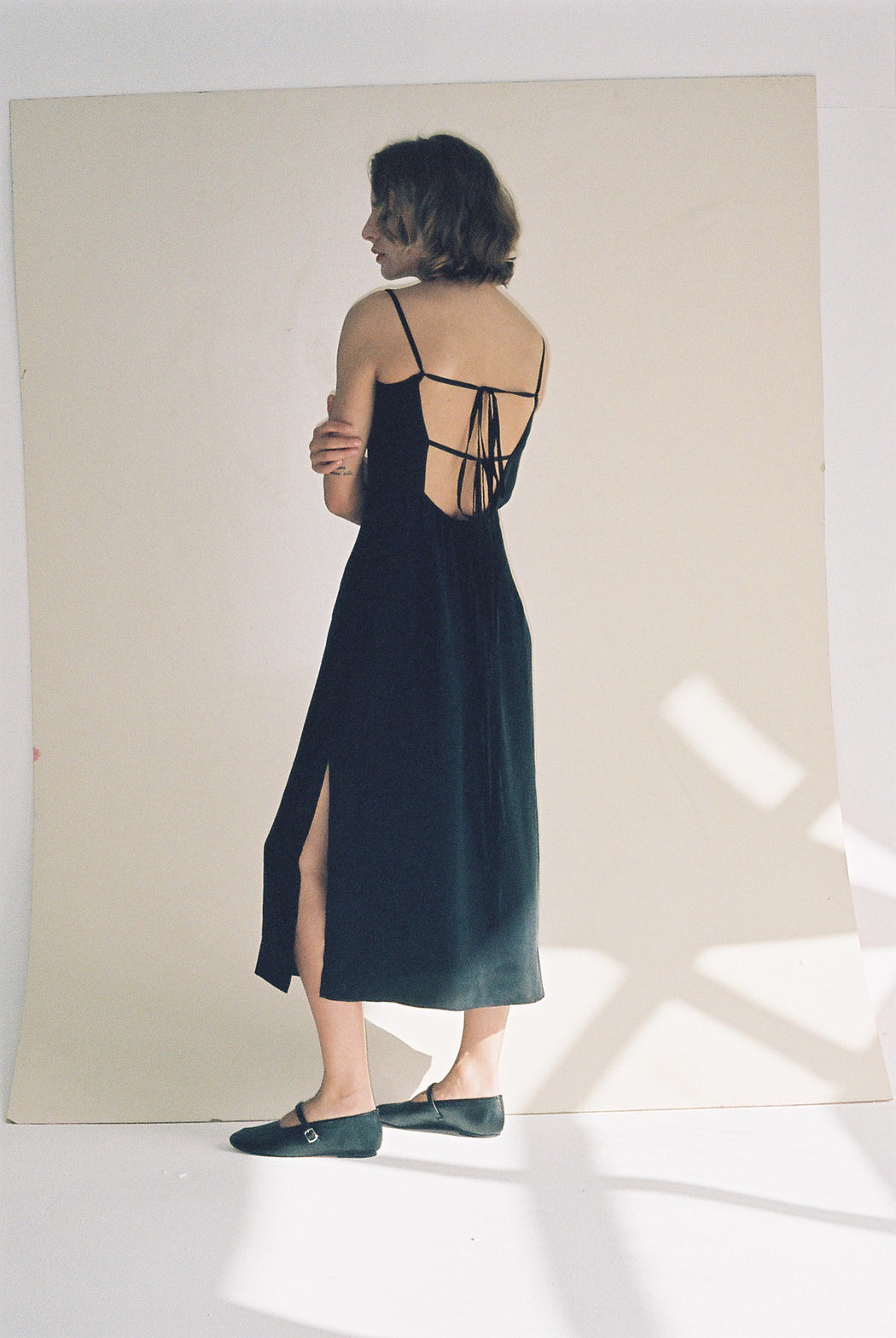 IVY DRESS — BLACK