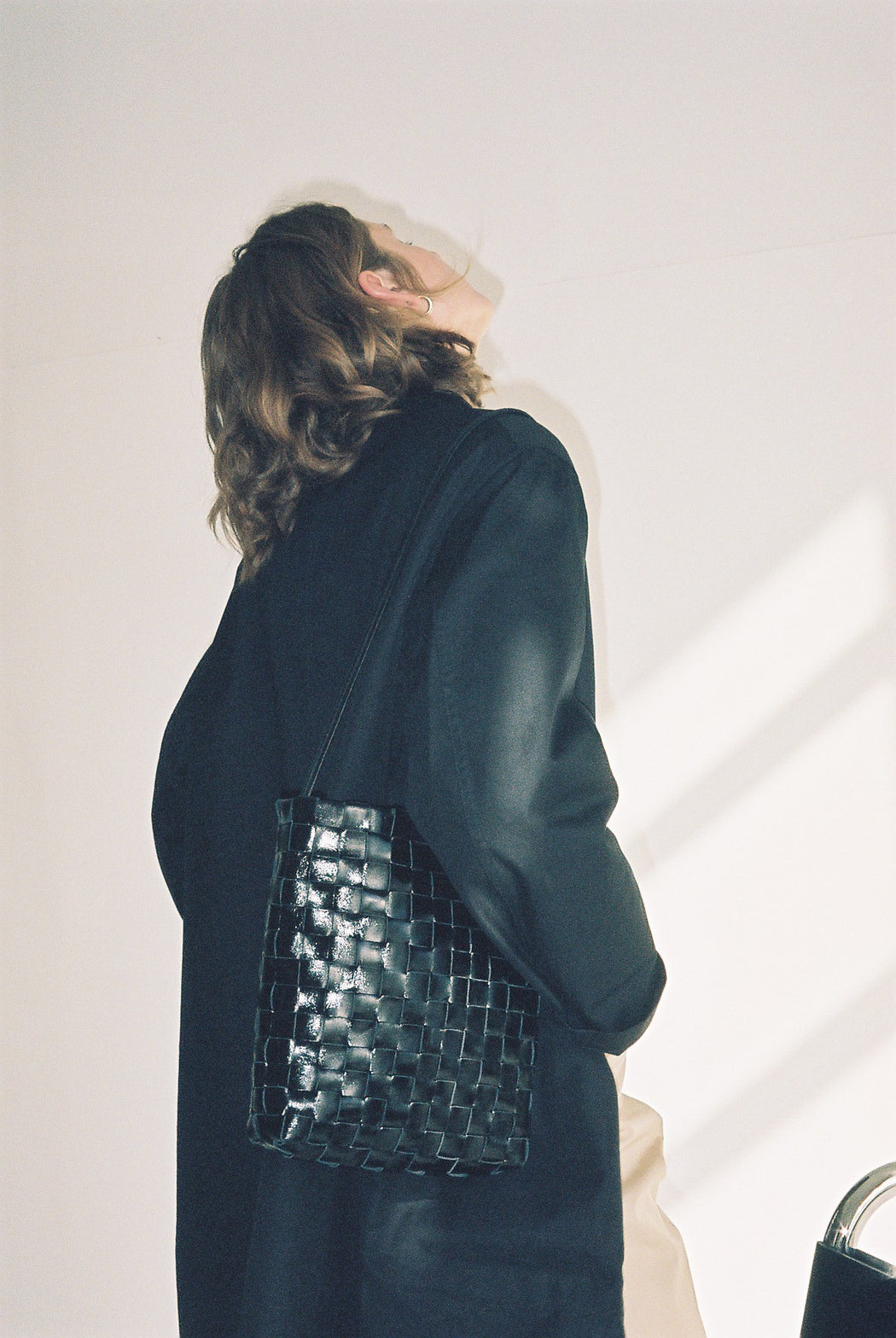 Shaker Bag — Black — Narrow Weave