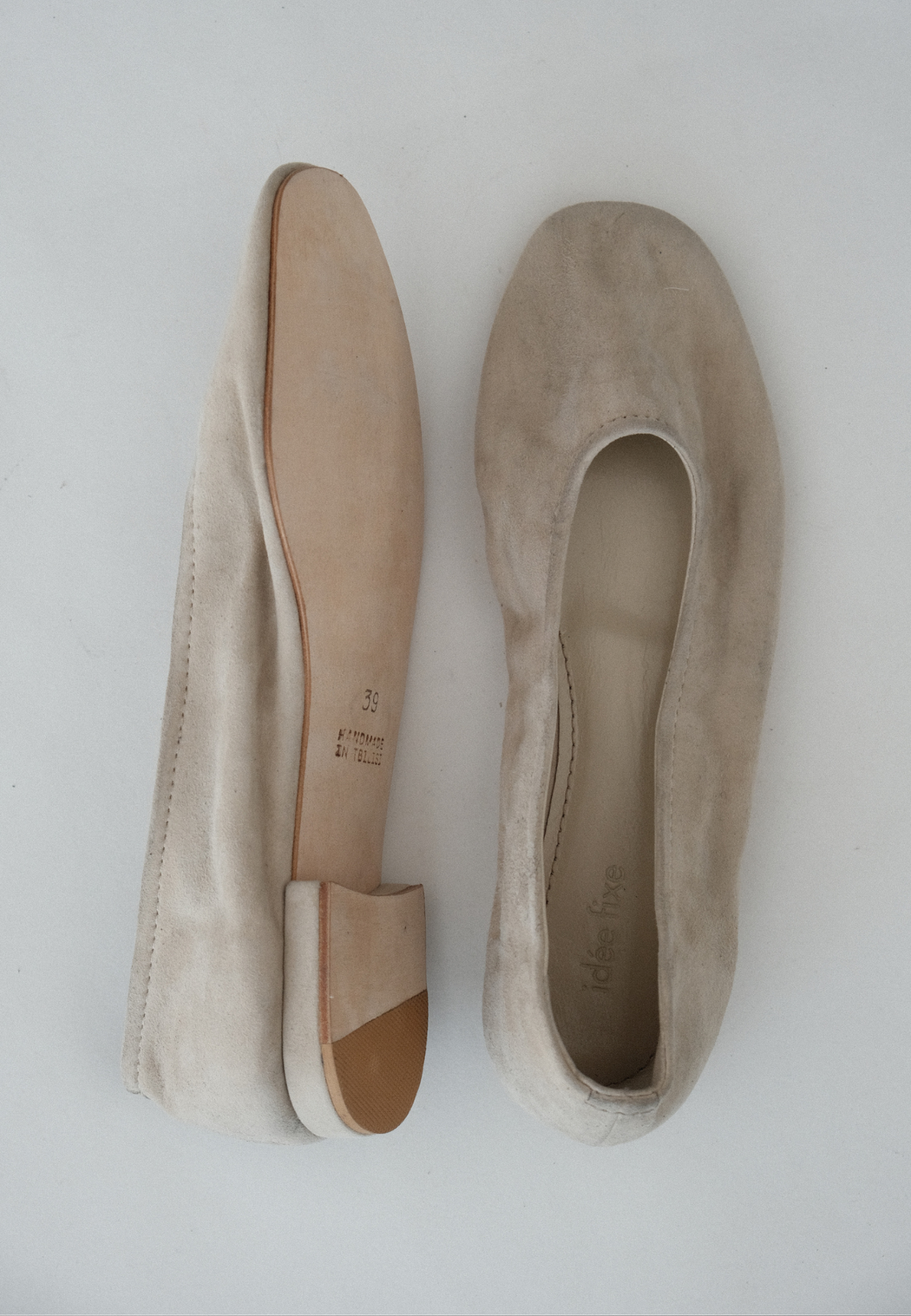 MARGOT FLATS | Beige Suede