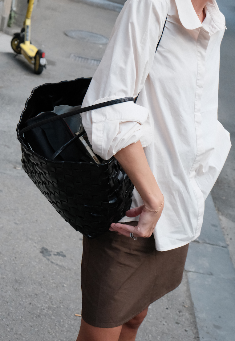 Shaker Basket Bag | Black
