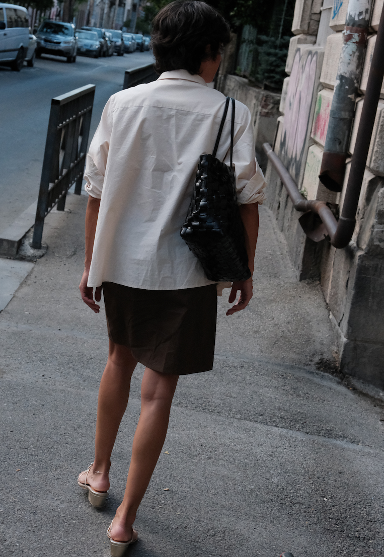 Shaker Basket Bag | Black