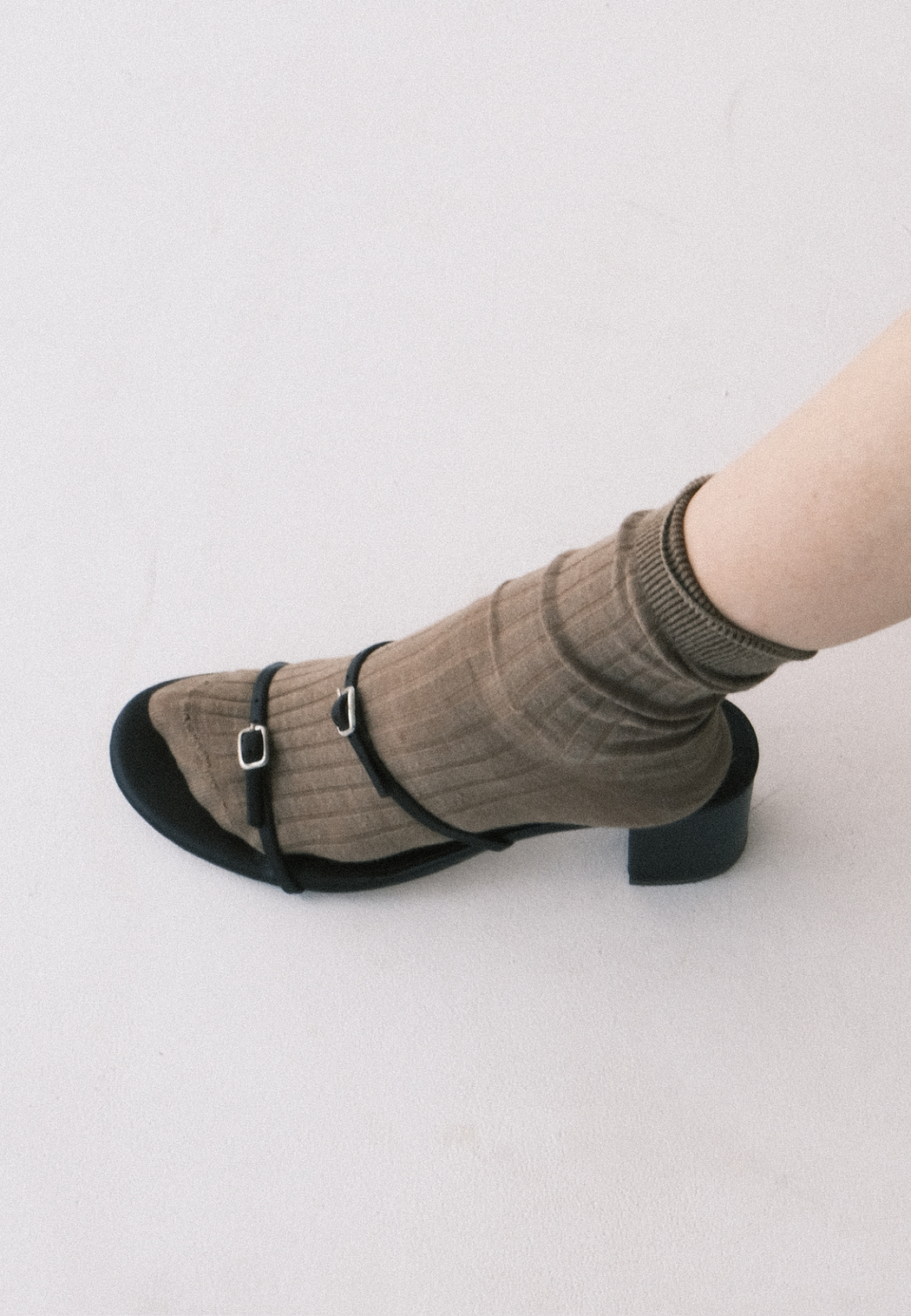 BUCKLE HEELED SANDALS | Dark Choc