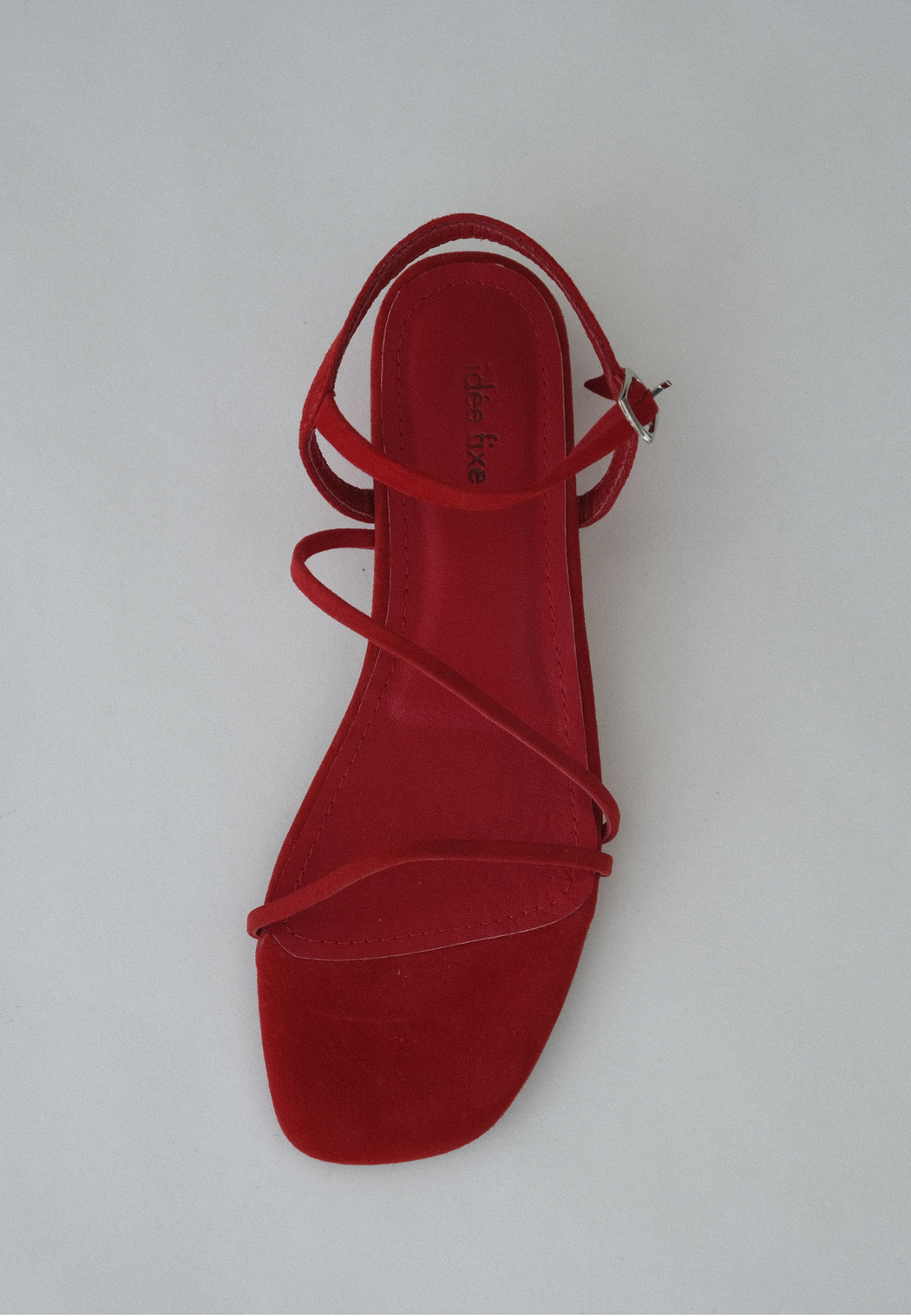 CAROL SANDALS | Red Suede