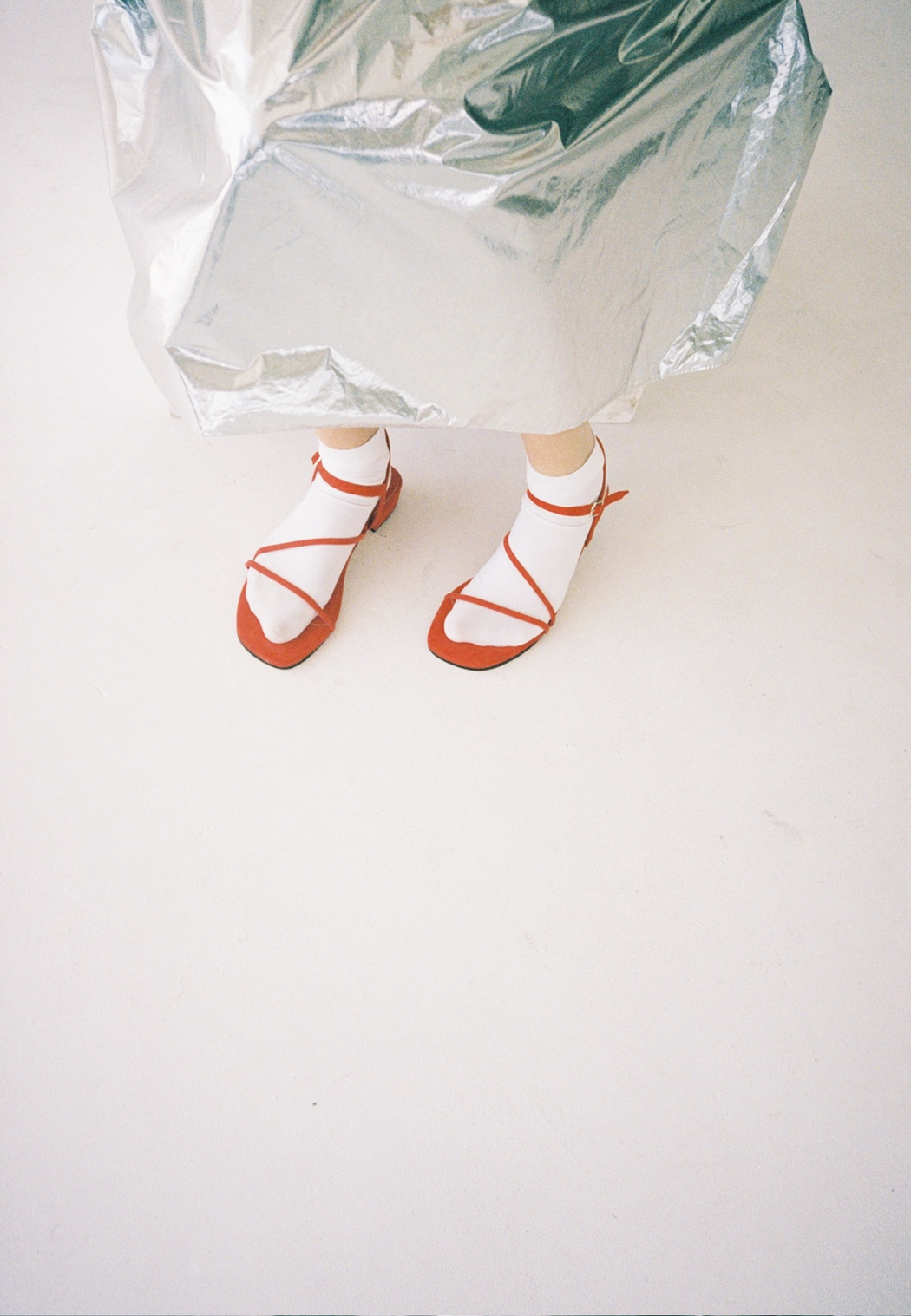 CAROL SANDALS | Red Suede